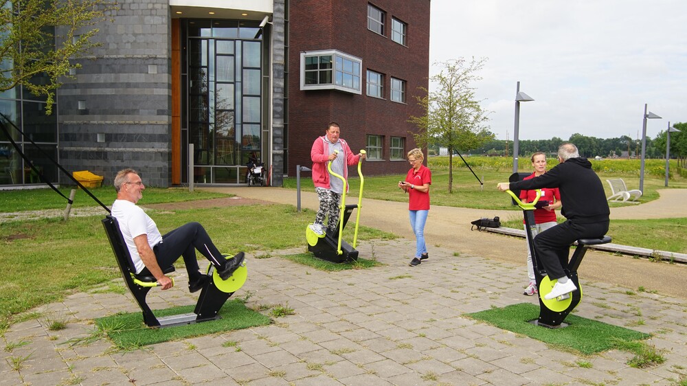 Beweegtuin in gebruik     Foto Gijs Hoogland