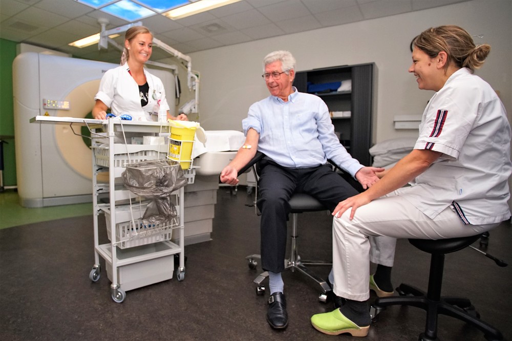 Prikstoel op radiologie