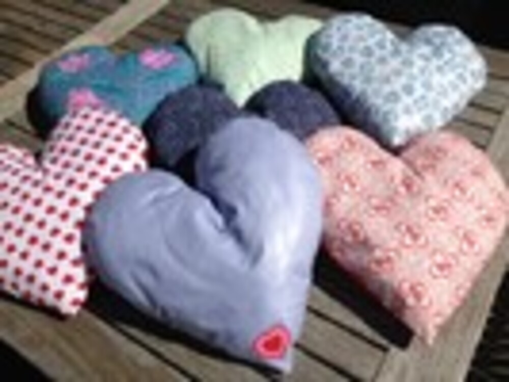 Heart Pillows (kussentjes bij borstoperatie)