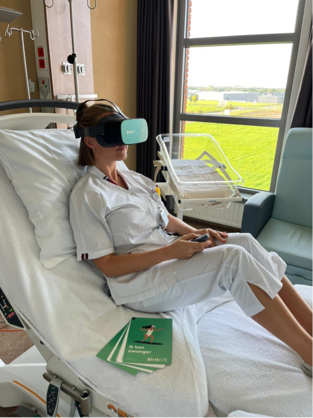 Meer comfort tijdens bevalling door BirthVR bril