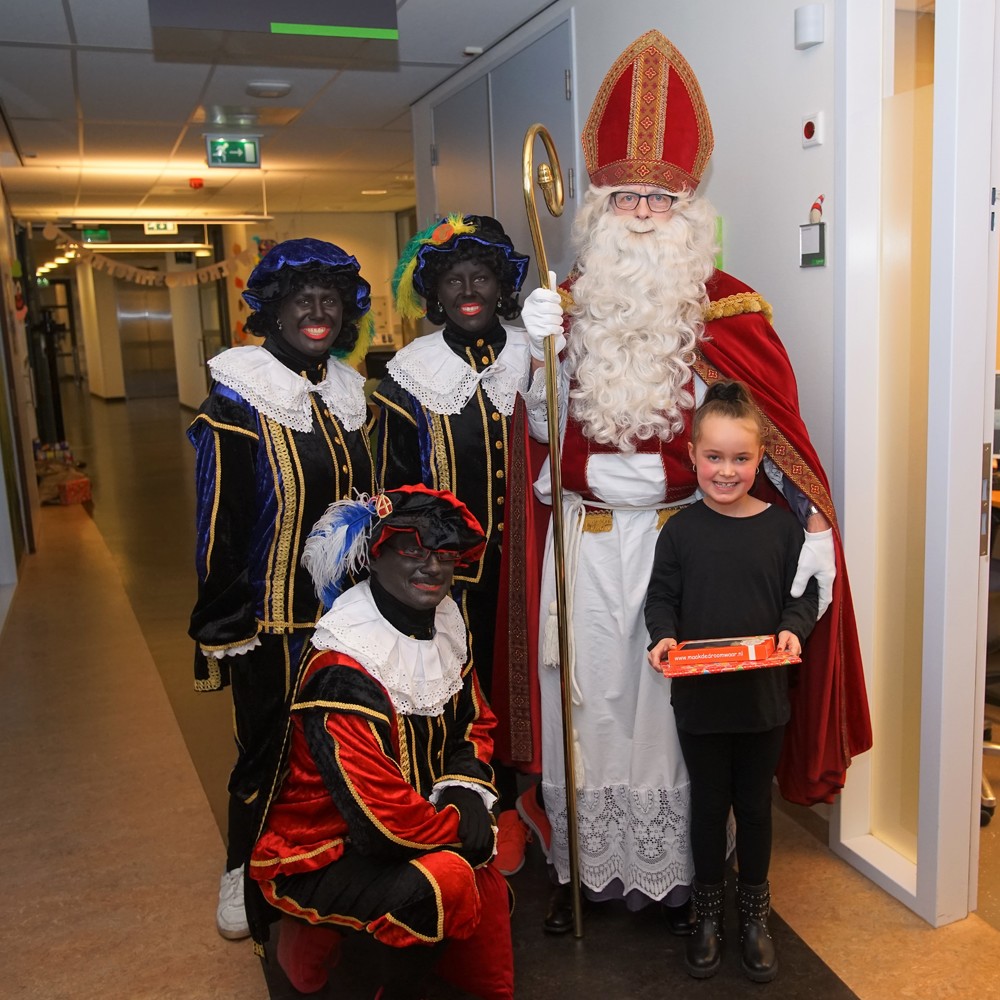 Sinterklaas en Pieten op bezoek
