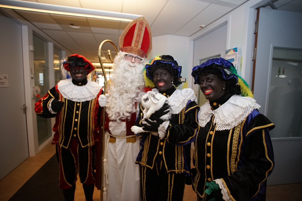 Sinterklaas en Pieten op bezoek
