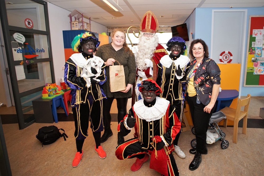 Sinterklaas en Pieten op bezoek
