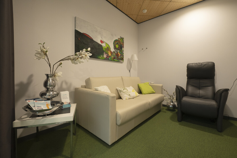 Bedbank en relaxstoelen