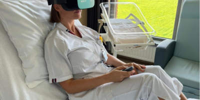 Meer comfort tijdens bevalling door BirthVR bril 