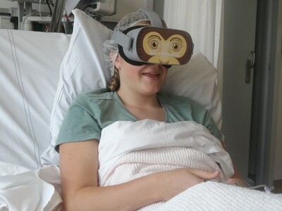 VR bril in het Maasziekenhuis Pantein