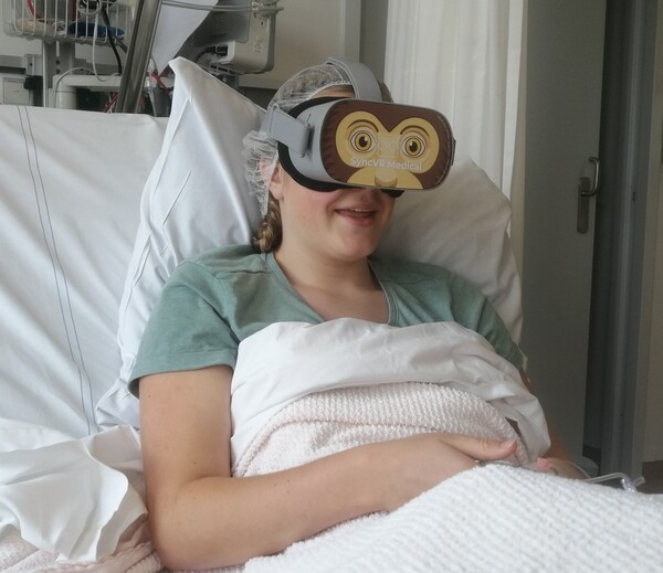 VR bril in het Maasziekenhuis Pantein